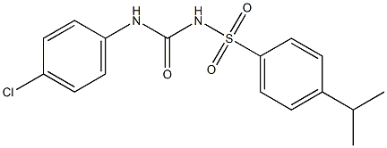 1-(4-Isopropylphenylsulfonyl)-3-(4-chlorophenyl)urea Struktur