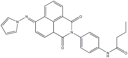  6-Pyrrolizino-2-[4-(butyrylamino)phenyl]-2H-benzo[de]isoquinoline-1,3-dione