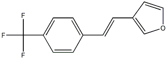 3-(4-(Trifluoromethyl)styryl)furan 结构式