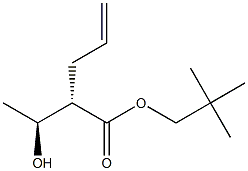 (2S,3S)-2-Allyl-3-hydroxybutyric acid neopentyl ester Structure