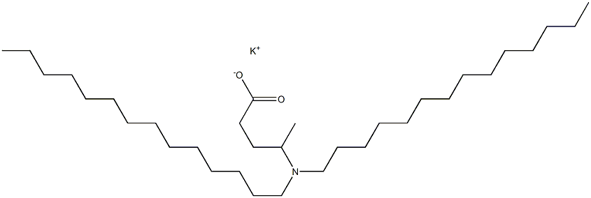 4-(Ditetradecylamino)valeric acid potassium salt Struktur