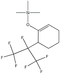 1-(Trimethylsiloxy)-6-(heptafluoroisopropyl)-1-cyclohexene,,结构式