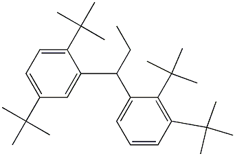 1-(2,3-Di-tert-butylphenyl)-1-(2,5-di-tert-butylphenyl)propane 结构式