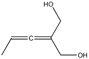 2-(Hydroxymethyl)-2,3-pentadien-1-ol,,结构式