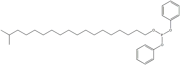 Phosphorous acid diphenyl 17-methyloctadecyl ester Struktur