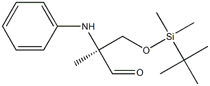 (S)-2-Anilino-2-methyl-3-(tert-butyldimethylsiloxy)propanal Structure