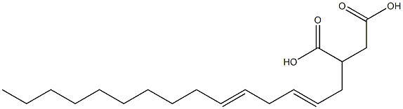 (2,5-Pentadecadienyl)succinic acid Structure