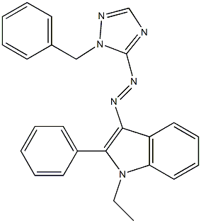 1-Benzyl-5-(1-ethyl-2-phenyl-1H-indol-3-ylazo)-1H-1,2,4-triazole