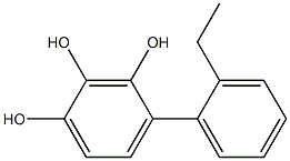 4-(2-Ethylphenyl)benzene-1,2,3-triol Structure