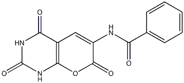 N-[(1,3,4,7-Tetrahydro-2,4,7-trioxo-2H-pyrano[2,3-d]pyrimidin)-6-yl]benzamide Structure