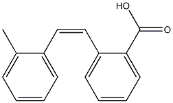 (Z)-2'-メチルスチルベン-2-カルボン酸 化学構造式