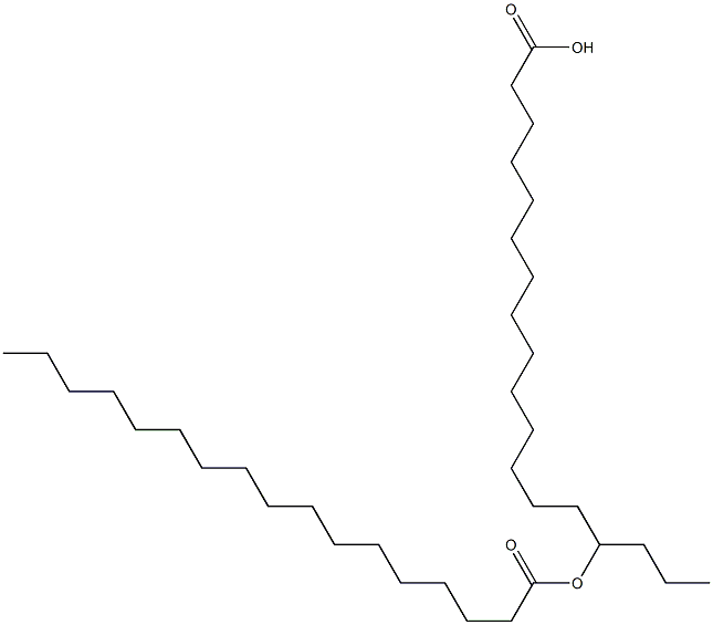 15-Heptadecanoyloxystearic acid Structure