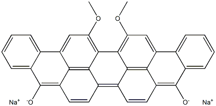 Disodium 16,17-dimethoxy-5,10-dinaphtho[1,2,3-cd:3',2',1'-lm]perylenediolate Structure