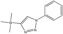 4-トリメチルシリル-1-(フェニル)-1H-1,2,3-トリアゾール 化学構造式