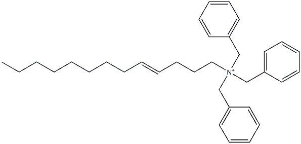 (4-Tridecenyl)tribenzylaminium,,结构式