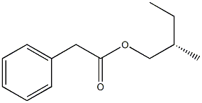 (+)-Phenylacetic acid (S)-2-methylbutyl ester Struktur