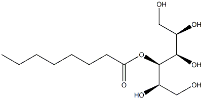 D-マンニトール3-オクタノアート 化学構造式