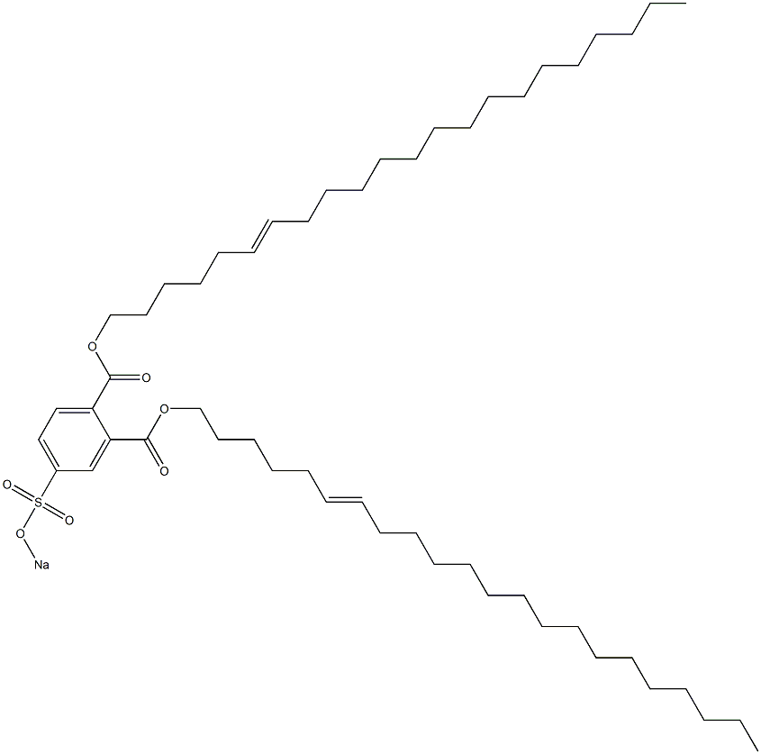 4-(Sodiosulfo)phthalic acid di(6-docosenyl) ester Structure