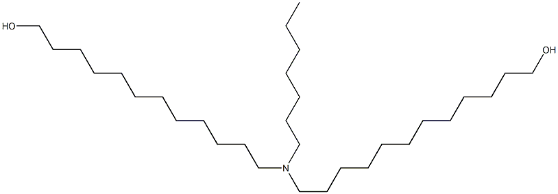 12,12'-(Heptylimino)bis(1-dodecanol) Struktur