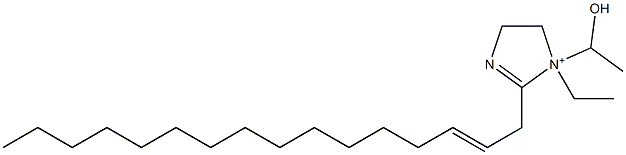 1-Ethyl-2-(2-hexadecenyl)-1-(1-hydroxyethyl)-2-imidazoline-1-ium Structure