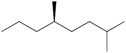 [R,(-)]-2,5-Dimethyloctane Structure