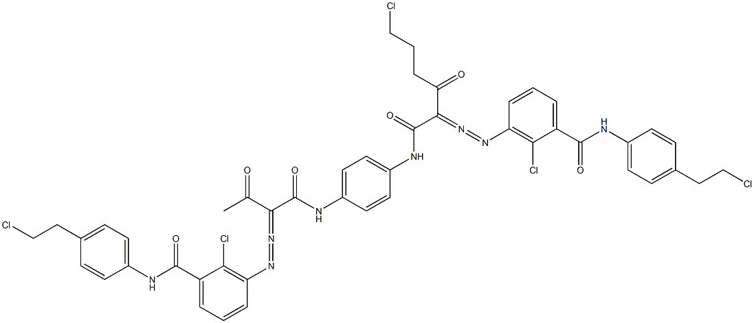  3,3'-[2-(2-Chloroethyl)-1,4-phenylenebis[iminocarbonyl(acetylmethylene)azo]]bis[N-[4-(2-chloroethyl)phenyl]-2-chlorobenzamide]