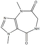 1,4,6,7-Tetrahydro-1,4-dimethylimidazo[4,5-e][1,4]diazepine-5,8-dione,,结构式