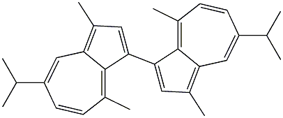 3-(1,4-Dimethyl-7-isopropylazulen-3-yl)-1,4-dimethyl-7-isopropylazulene,,结构式