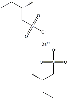 Bis[[S,(+)]-2-methyl-1-butanesulfonic acid] barium salt,,结构式