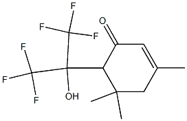 6-(2,2,2-Trifluoro-1-trifluoromethyl-1-hydroxyethyl)-3,5,5-trimethyl-2-cyclohexen-1-one