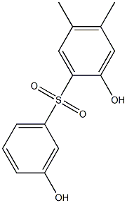 2,3'-ジヒドロキシ-4,5-ジメチル[スルホニルビスベンゼン] 化学構造式