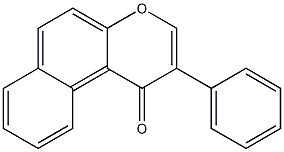 2-Phenyl-1H-naphtho[2,1-b]pyran-1-one Struktur