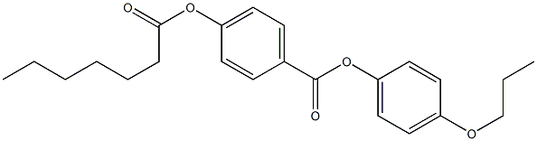p-Heptanoyloxybenzoic acid p-propoxyphenyl ester,,结构式