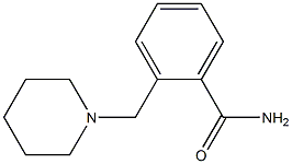 2-ピペリジノメチルベンズアミド 化学構造式