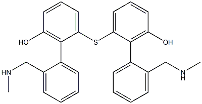 [2-(Methylaminomethyl)phenyl](3-hydroxyphenyl) sulfide Structure