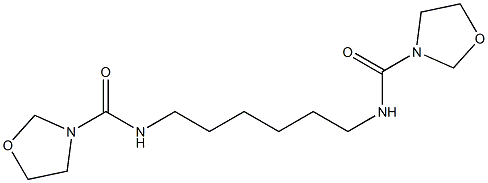 N,N'-(1,6-Hexanediyl)bis(oxazolidine-3-carboxamide) Structure