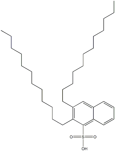 2,3-Didodecyl-1-naphthalenesulfonic acid Structure