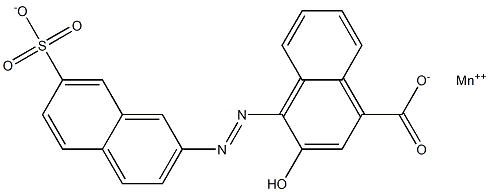 4-[(7-Sulfo-2-naphtyl)azo]-3-hydroxy-1-naphthalenecarboxylic acid manganese(II) salt|