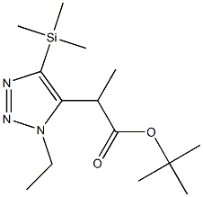 1-Ethyl-4-(trimethylsilyl)-5-(1-(tert-butoxycarbonyl)ethyl)-1H-1,2,3-triazole