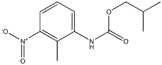 2-Methyl-3-nitrophenylcarbamic acid isobutyl ester,,结构式