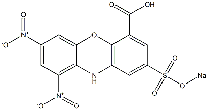 1,3-Dinitro-8-(sodiosulfo)-10H-phenoxazine-6-carboxylic acid