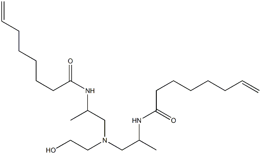 N,N'-[2-Hydroxyethyliminobis(1-methyl-2,1-ethanediyl)]bis(7-octenamide) Structure