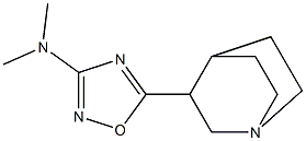 3-(3-Dimethylamino-1,2,4-oxadiazol-5-yl)quinuclidine,,结构式