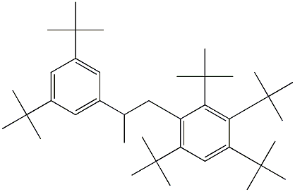 1-(2,3,4,6-Tetra-tert-butylphenyl)-2-(3,5-di-tert-butylphenyl)propane Structure