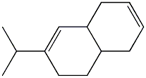 1,4,4a,5,6,8a-ヘキサヒドロ-7-イソプロピルナフタレン 化学構造式