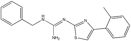 2-[[Amino(benzylamino)methylene]amino]-4-(2-methylphenyl)thiazole|