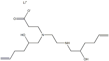 3-[N-(2-Hydroxy-5-hexenyl)-N-[2-(2-hydroxy-5-hexenylamino)ethyl]amino]propionic acid lithium salt|