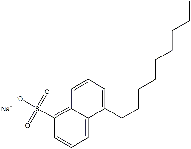 5-Nonyl-1-naphthalenesulfonic acid sodium salt Structure