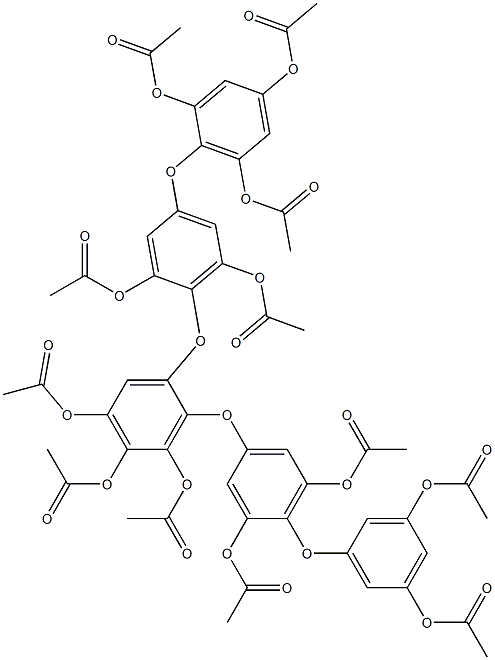 1-[4-(2,4,6-Triacetoxyphenoxy)-2,6-diacetoxyphenoxy]-2-[4-(3,5-diacetoxyphenoxy)-3,5-diacetoxyphenoxy]-3,4,5-triacetoxybenzene|