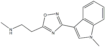 3-[5-(2-Methylaminoethyl)-1,2,4-oxadiazol-3-yl]-1-methyl-1H-indole Structure